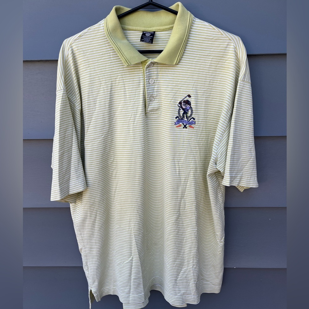1997 Taz Mania Golf Polo / L / Green - White